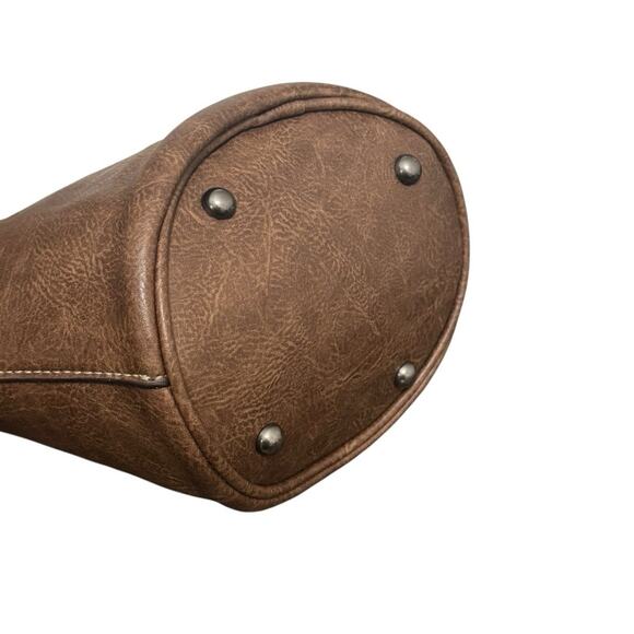 NWT! Justin Brown Western Concealed Carry Crossbody Shoulder Bucket Bag - Picture 6 of 9